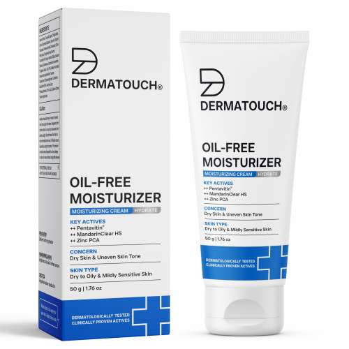 Dermatouch: Oil-Free Moisturiser - Lightweight Hydration | Non-Greasy Daily Moisture Care | Helps Maintain Skin Balance | 50gm