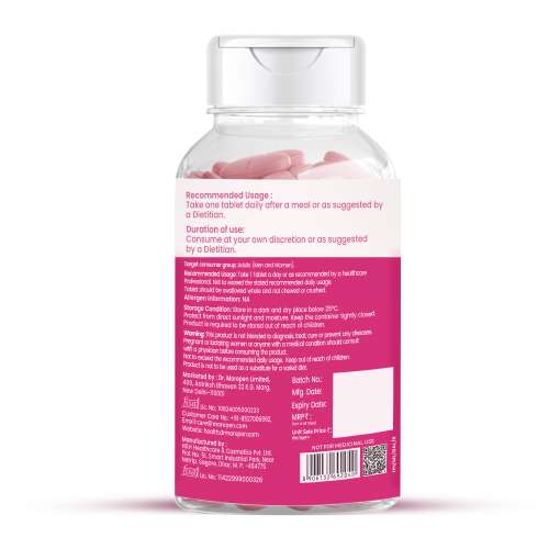Dr. Morepen: Biotin+ Capsules with 10,000 mcg Pure Sesbania Agasthi Extract for Healthy Hair, Radiant Skin & Stronger Nails  60N
