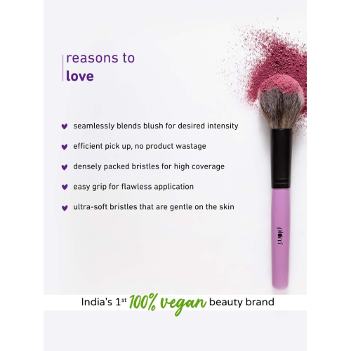 Plum: Soft Blend Blush Brush Ultra-soft Bristles Flawless Application Easy Pick-up 02