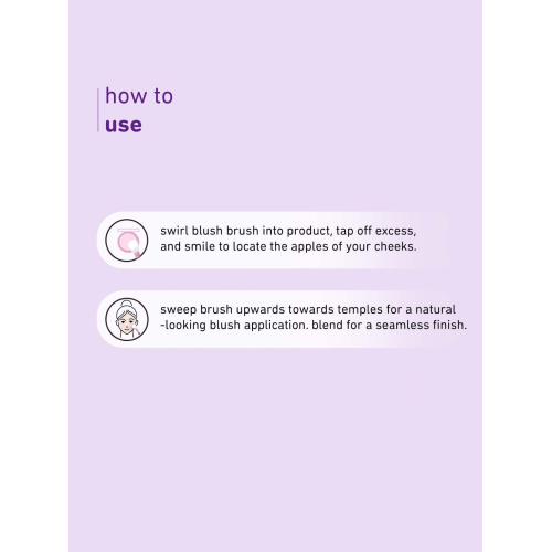 Plum: Soft Blend Blush Brush Ultra-soft Bristles Flawless Application Easy Pick-up 02