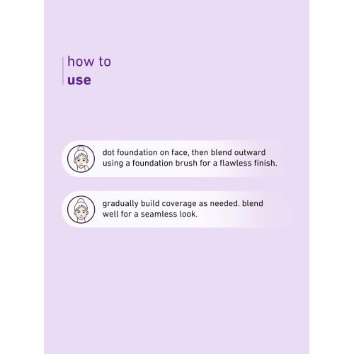 Plum: Soft Blend Foundation Brush Ultra soft Bristles Flawless Application Easy Pick-up 01