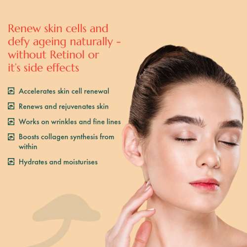Shrumei: All Natural Skin Supercharger Renewal Serum | Anti Aging & Skin Renewal | Mushroom Cordyceps extract | Reduces Fine lines & Wrinkles|Stimulates Collagen |All Skin Types 30ml