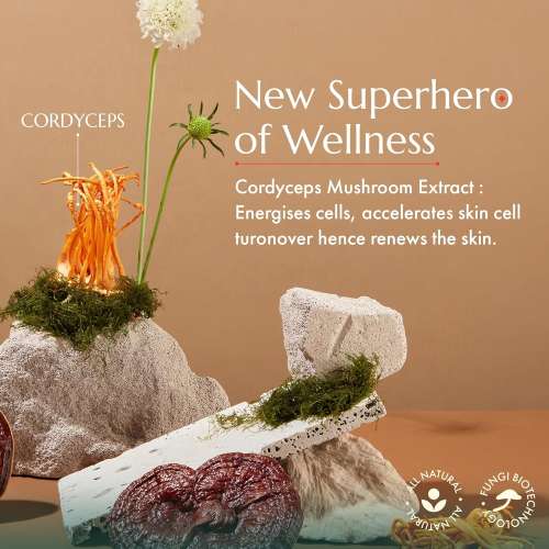 Shrumei: All Natural Skin Supercharger Renewal Serum | Anti Aging & Skin Renewal | Mushroom Cordyceps extract | Reduces Fine lines & Wrinkles|Stimulates Collagen |All Skin Types 30ml