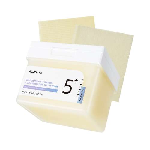 Numbuzin: No.5 Vitamin-Glutathione Concentrated Toner Pad 180ml
