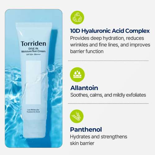 Torriden: Dive In Moisture Sun Cream Spf+ Pa++++ 60ml