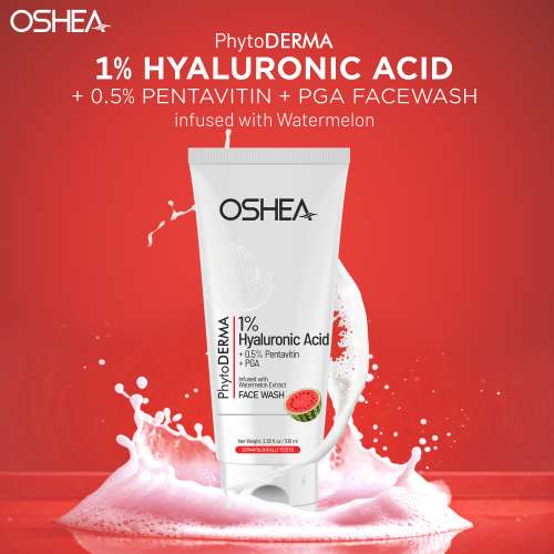Oshea PhytoDERMA: PhytoDERMA Hydrating Face Wash with Hyaluronic Acid and Watermelon 100ml