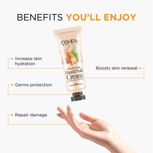 Oshea Herbals: Almond Milk & Honey Hand Cream & Nail Cream 30gm