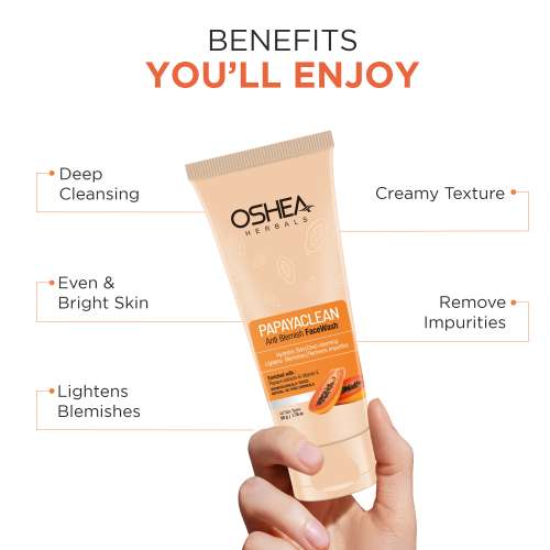 Oshea Herbals: Papayaclean Anti Blemish Facewash 50gm