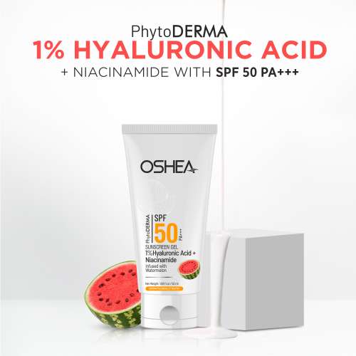 Oshea PhytoDERMA: 1% Hyaluronic Acid SPF 50 PA+++ Sunscreen gel 50ml