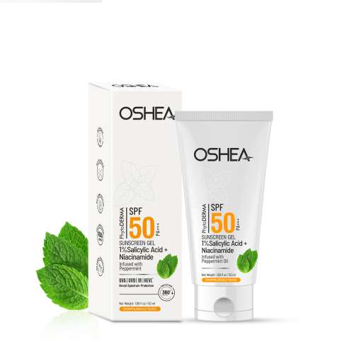 Oshea PhytoDERMA: 1% Salicylic Acid SPF 50 PA+++ Sunscreen gel 50ml