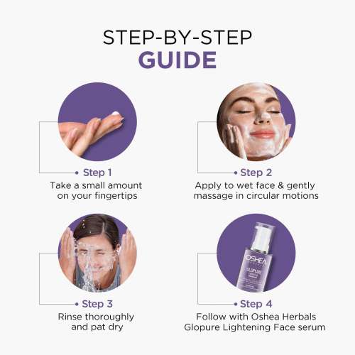 Oshea Herbals: Glopure Lightening Facewash 150gm