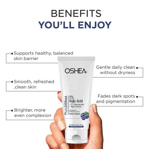 Oshea PhytoDERMA: PhytoDERMA Kojic Acid Face Wash for Brightening and Dark Spot Reduction 100ml