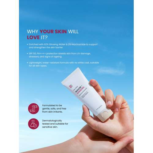 SSUNSU: Niacin Ginseng Moisture Sunscreen 72ml