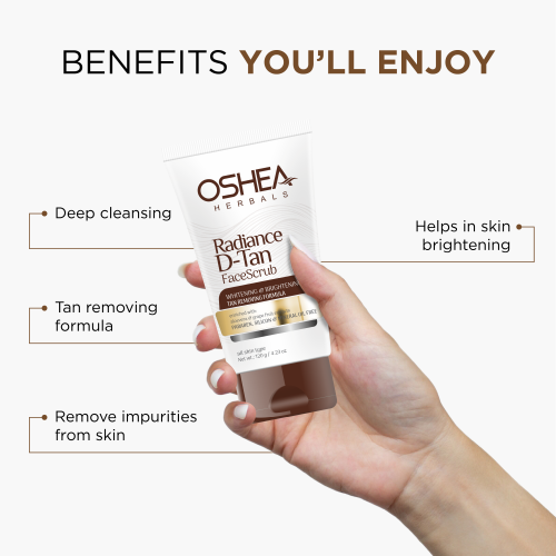 Oshea Herbals: Radiance D-Tan Face Scrub 120gm