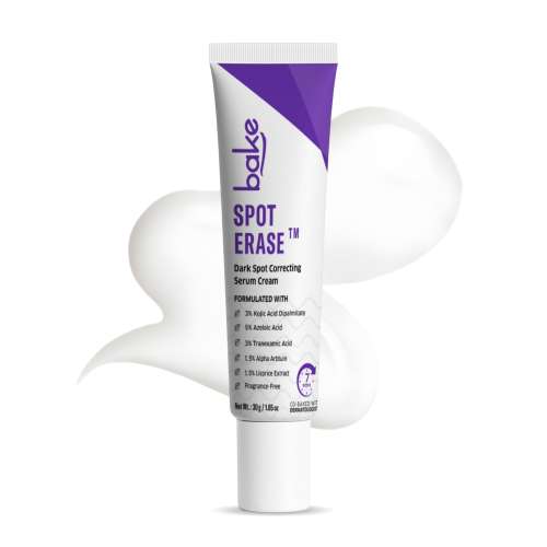 Bake Cosmetics: Spot Erase Dark Spot Correcting Serum Cream with 3% Kojic Acid for Post Acne Marks, Melasma & Pigmentation  30gm