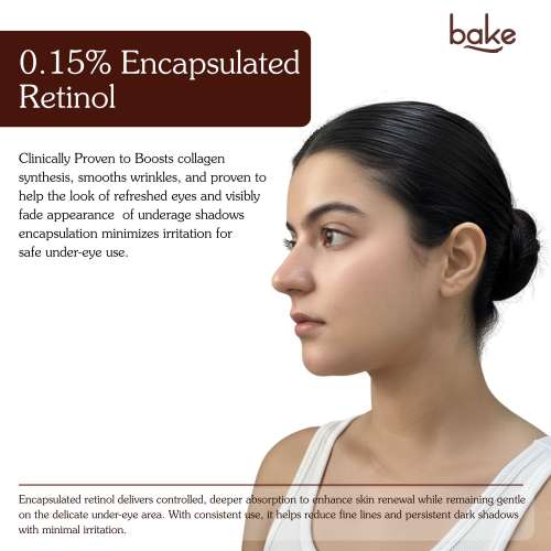 Bake Cosmetics: Under Eye Cream with 2% Caffeine for Dark Circles, Puffiness, Fine Lines & Crows Feet for Men & Women 30gm