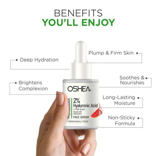 Oshea PhytoDERMA: 2% Hyaluronic Acid + PGA Serum Infused with Watermelon Face Serum 30ml