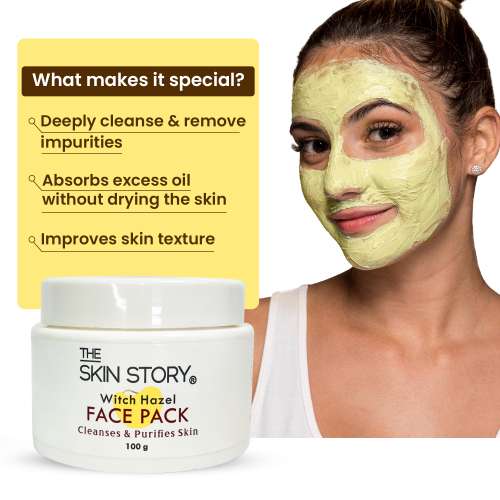 The Skin Story: Re- Mineralizing Witch Hazel Face Pack 100gm