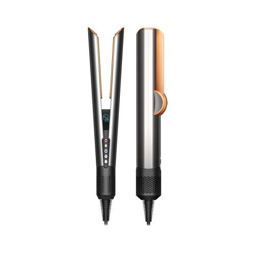 dyson: Airstrait Hair Straightener [BRIGHT NICKLE / BRIGHT COPPER] | Straightens with Air | No Hot Plates, No Heat Damage | Wet-to-Dry Straightener | Combines Drying & Straightening in One Step | Saves Time | Wet & Dry Modes | Suitable for All Hair Types | 2-Yea