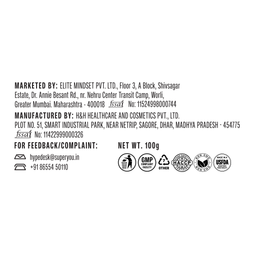 SuperYou: Pro Micronized Creatine Monohydrate Powder | Unflavoured | 100gm | 33 Servings | Micronized to 200 Mesh | 1Bn CFU Probiotics | Enhanced Muscle Strength with Rapid Absorption |Pre-Post Workout Supplement | Zero Calories | Zero Sugar | No Artificial Preserv