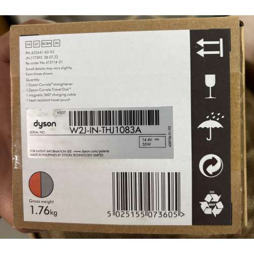 dyson: Corrale Hair Straightener|30 mins Cord-Free Styling|Universal Voltage|Travel Friendly|Smooth & Shiny Hair|Half the Heat Damage|Intelligent Straightener|Airplane Mode|For all hair|2 Year Warranty