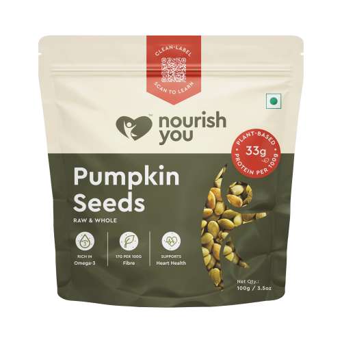 Nourish You: Organic Raw Pumpkin Seeds 100gm