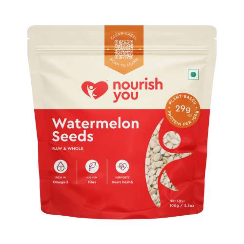 Nourish You: Organic Raw Watermelon Seeds 100gm