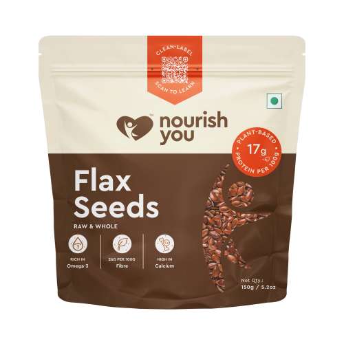 Nourish You: Organic Raw Flax Seeds 150gm