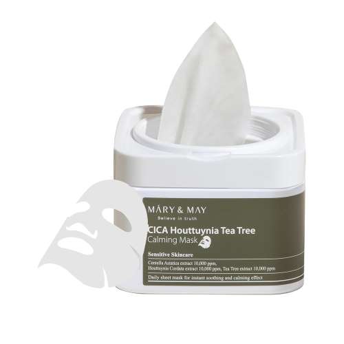 Mary&May: CICA Houttuynia Tea Tree Calming Mask 30ea/400g