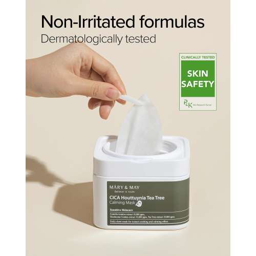Mary&May: CICA Houttuynia Tea Tree Calming Mask 30ea/400g