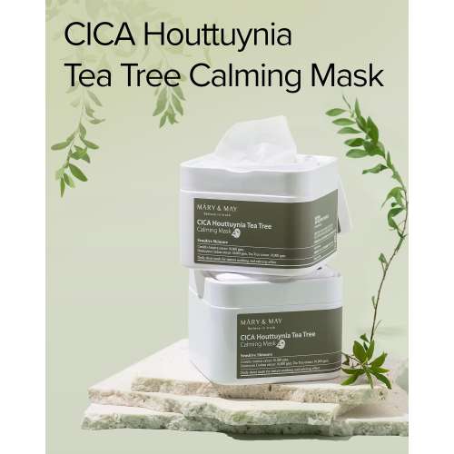Mary&May: CICA Houttuynia Tea Tree Calming Mask 30ea/400g