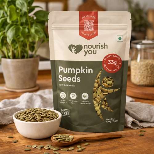 Nourish You: Organic Raw Pumpkin Seeds 100gm