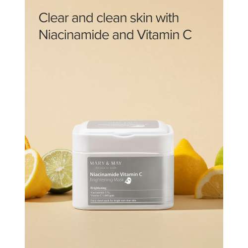 Mary&May: Niacinamide Vitamin C Brightening Mask 30ea/400gm