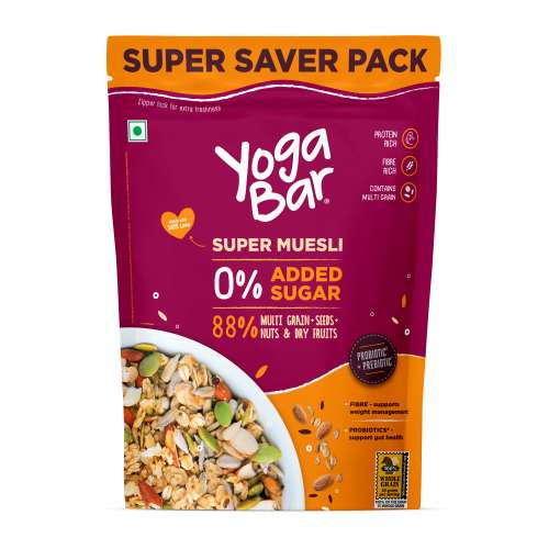 Yogabar: No Added Sugar Muesli 700gm Pack of 2