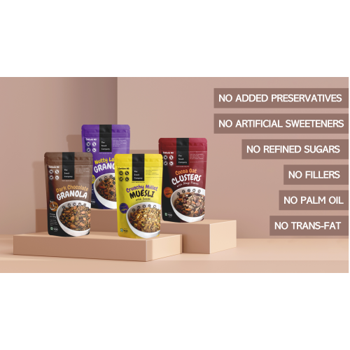 The Snack Company: Dark Chocolate Granola  400gm | 48% Oats | 20% Omega3 Rich Seeds | 10% Almonds