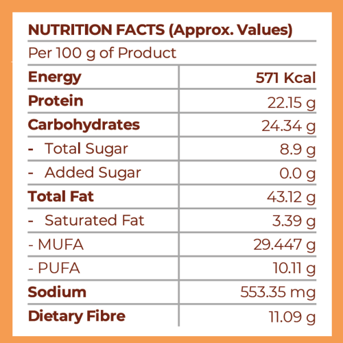 The Snack Company: Roasted California Almonds 100gm - Smoky Barbeque | Roasted not Fried | No added preservatives, healthy and tasty dry fruit snack 100gm