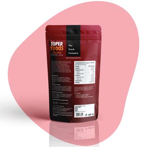 The Snack Company: Cocoa Oat Clusters with Ragi Flakes  400gm | 52% Ragi Flakes, 29% Grains, 7% Nuts, Seeds and Dry-fruits