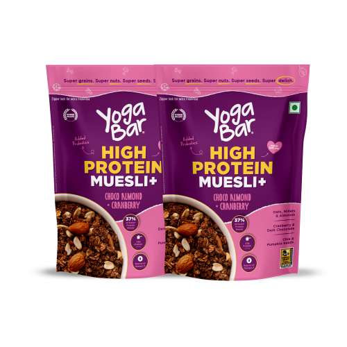 Yogabar: Protein Muesli Chocolate Almond Cranberry 850gm Pack of 2