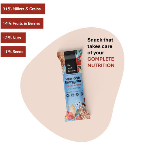 The Snack Company: Fruit & Nut Energy Bar 30gm Pack of 7 