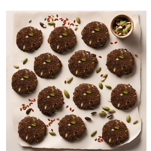 The Snack Company: Chocolate Sea Salt Cookies  210gm | Superfoods loaded Oat & Seed Cookies