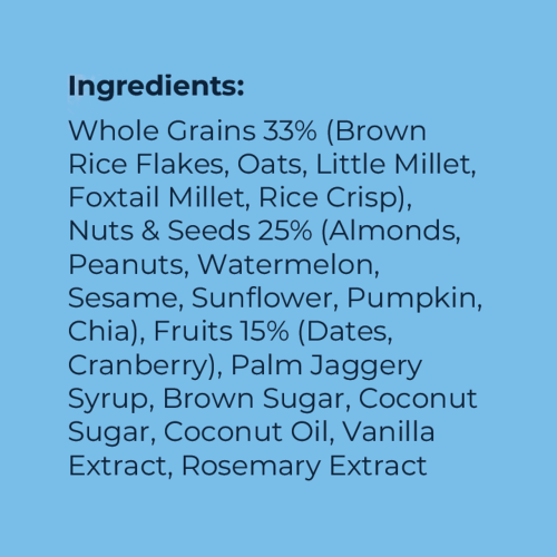 The Snack Company: Fruit & Nut Energy Bar 30gm Pack of 7 