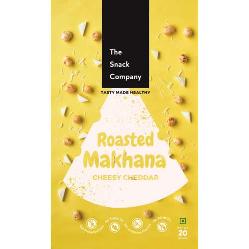 The Snack Company: Cheddar Cheese Makhana 20gm