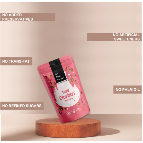 The Snack Company: Snacks Combo: Cheddar Cheese Makhana & Peri Peri Seed Cluster (20gm+100gm)