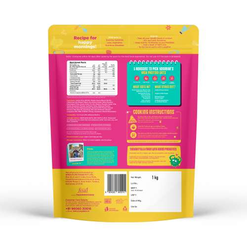 Yogabar: 26g High Protein Oats |Fruit and Nut 1kg | Pack of 2