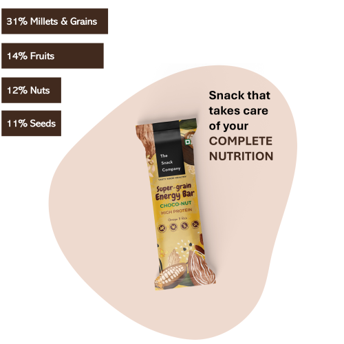 The Snack Company: Choco Nut Energy Bar 30gm Pack of 7