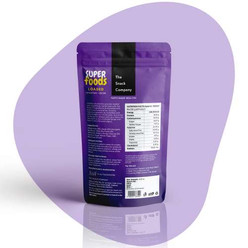 The Snack Company: Nutty Loaded Granola  400gm | 45% Oats, 23% Omega 3 rich seeds, 19% Dry-fruits loaded Gourmet Cereal