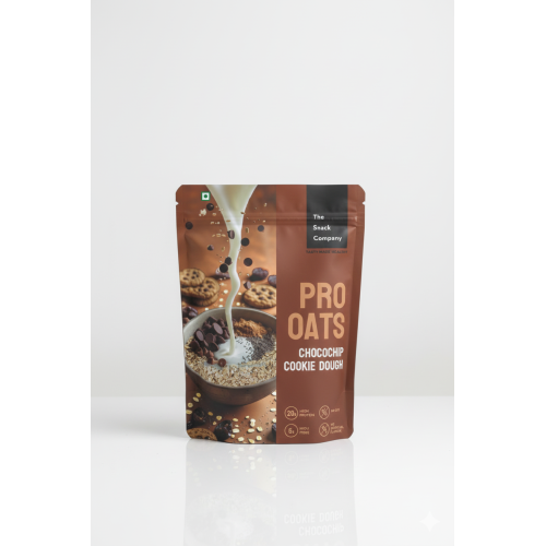The Snack Company: Protein Oats - Chocochip Cookie Dough | 20gm Protein | 6gm Fibre |60gm