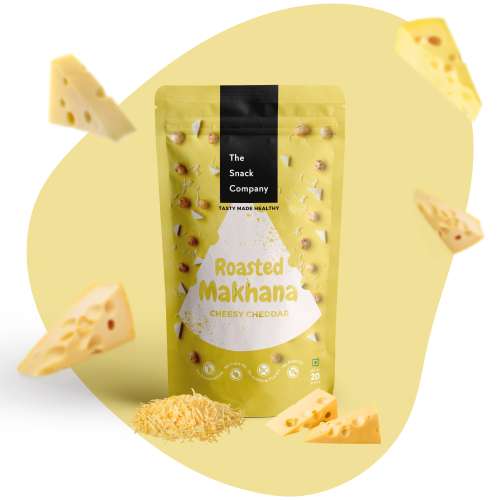 The Snack Company: Snacks Combo: Cheddar Cheese Makhana & Peri Peri Seed Cluster (20gm+100gm)