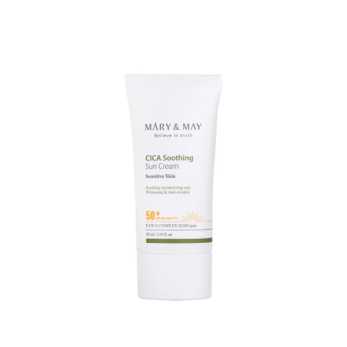 Mary&May: CICA Soothing Sun Cream SPF50+ PA++++ 50ml