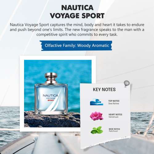 Nautica: Voyage Sport Eau de Toilette For Men 100ml